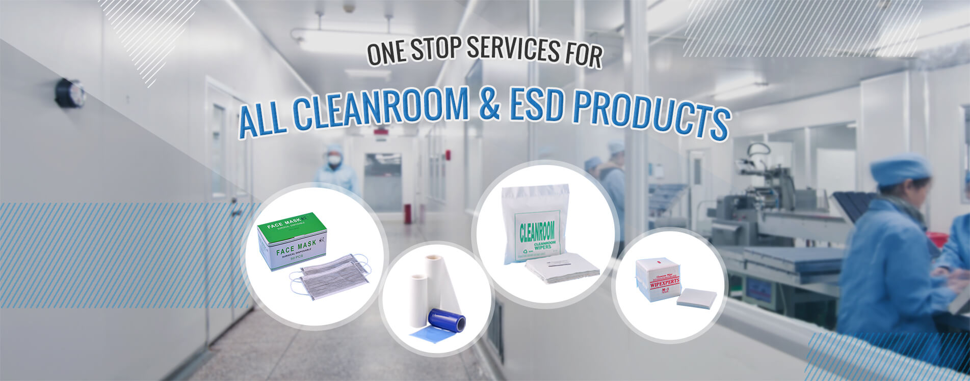 China cleanroom wipers & ESD products manufacturer